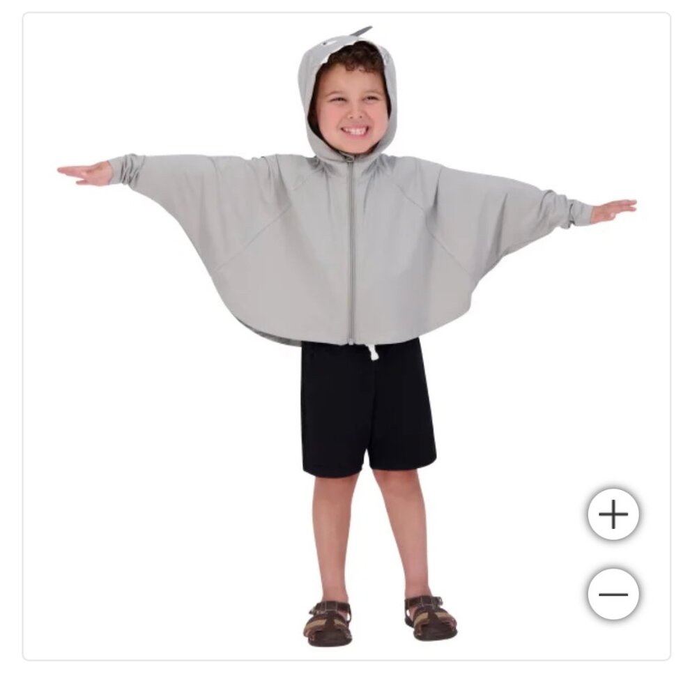 Hazel + Harper Kids (Unisex) UPF Swim Cover Up - SHARK!!!  NWT  One Size (2T-4T)